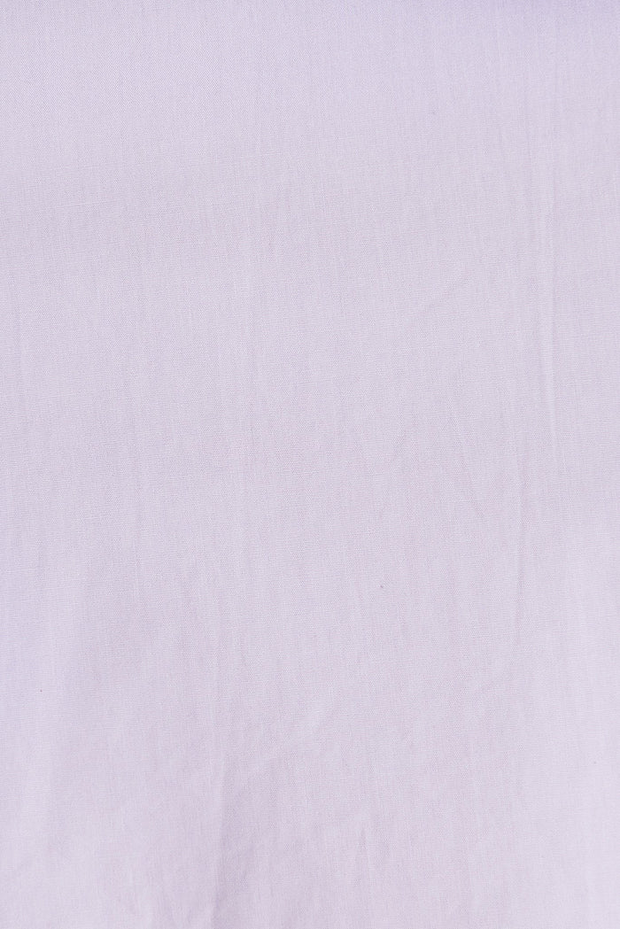 Nyomi Midi Dress In Lilic Purple Cotton - fabric