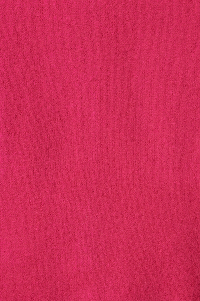 Wilden Knit Cardigan In Fuschia Wool Blend - fabric