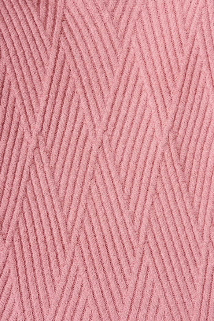 Lincoln Knit In Candy Pink Wool Blend - fabric