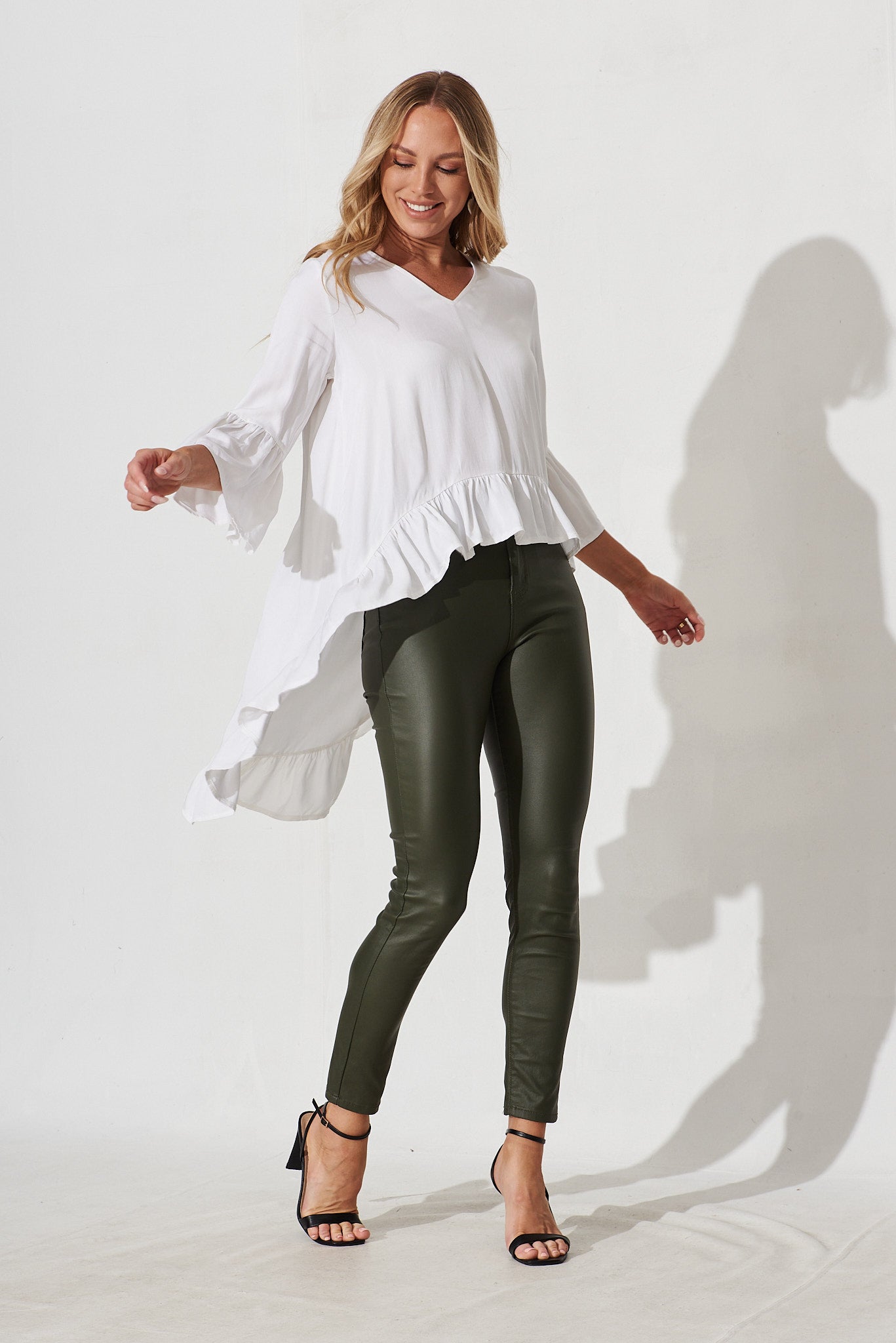 Poet Top In White - full length