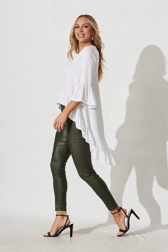 Poet Top In White - side