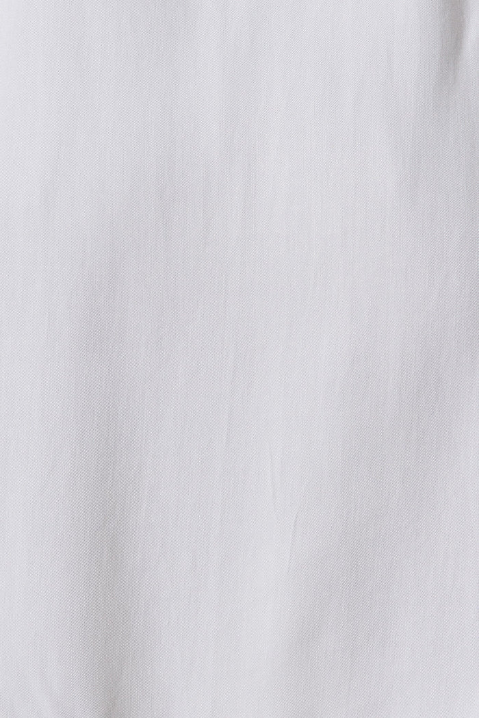Poet Top In White - fabric