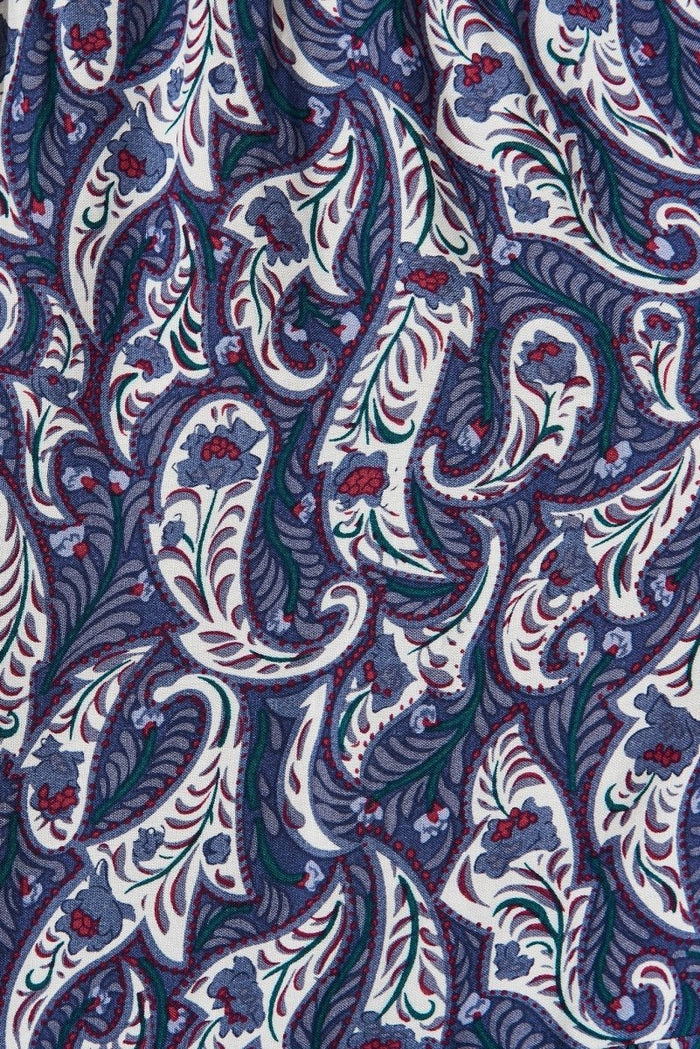 Carlota Midi Dress In Navy Paisley Boho Print - St Frock (Dev)