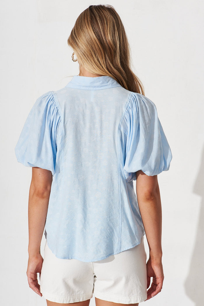 Bluebell Shirt In Blue - back