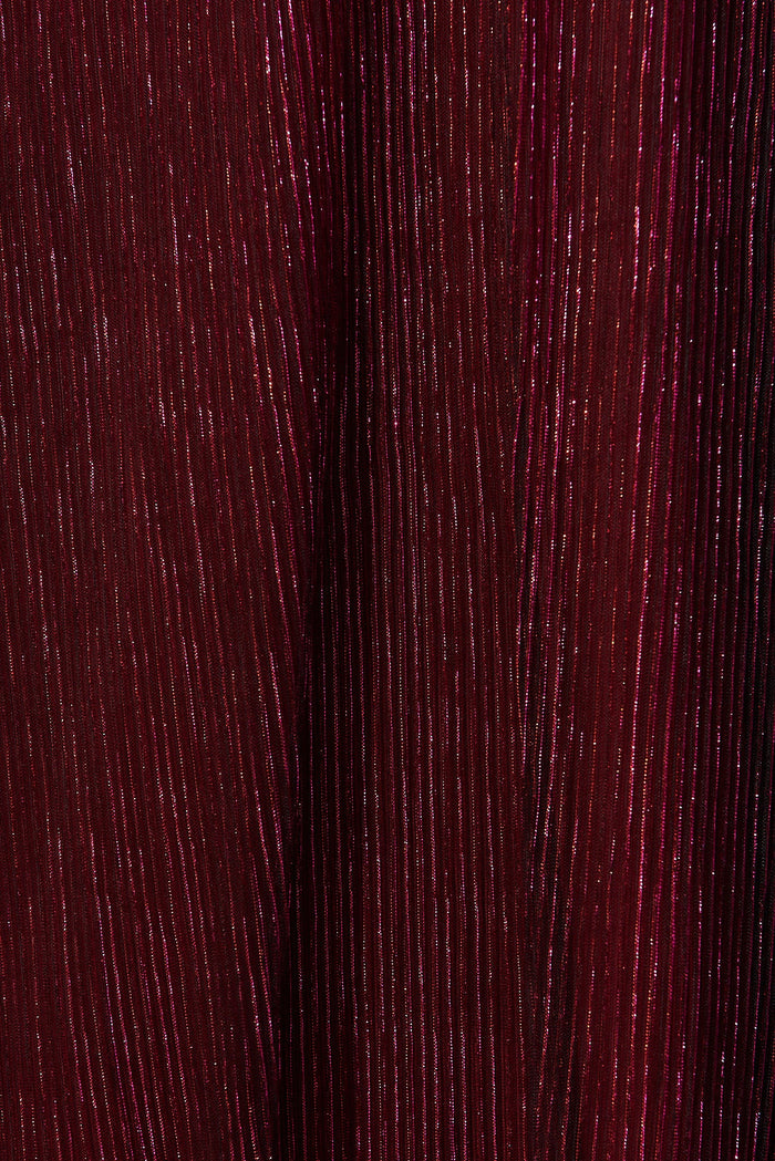 Mana Maxi Dress In Wine Lurex - fabric