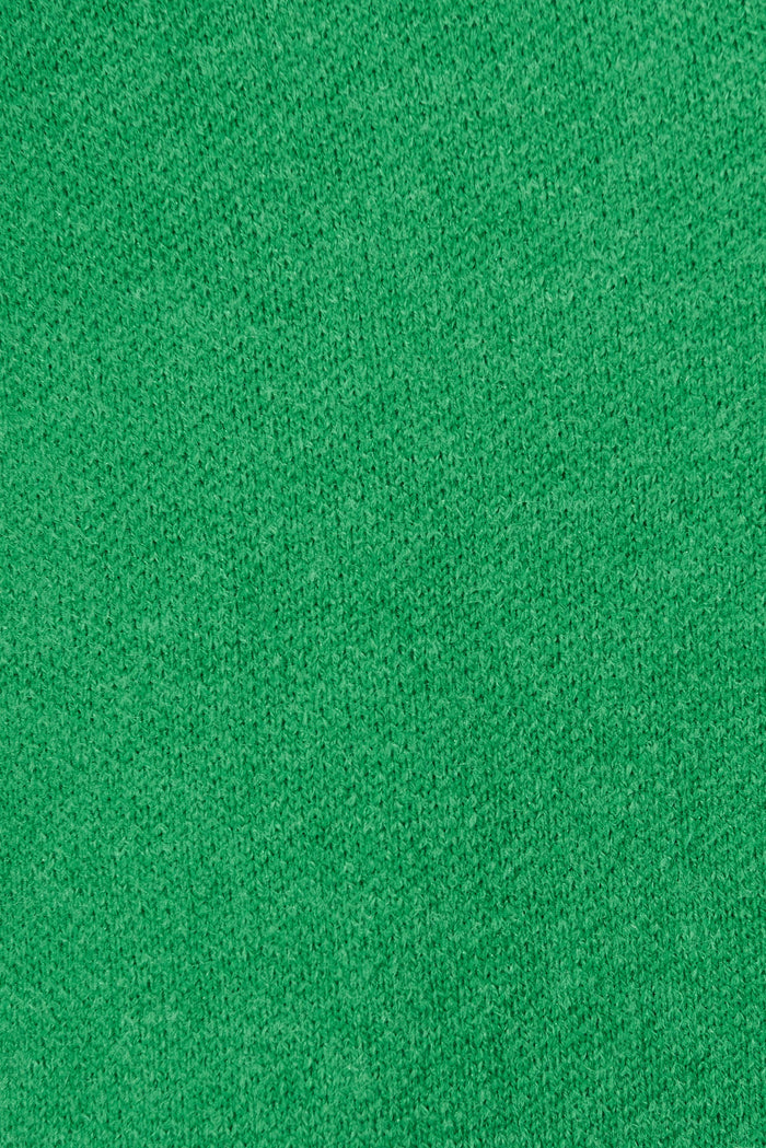 Marseille Knit Coatigan In Green Wool Blend - fabric