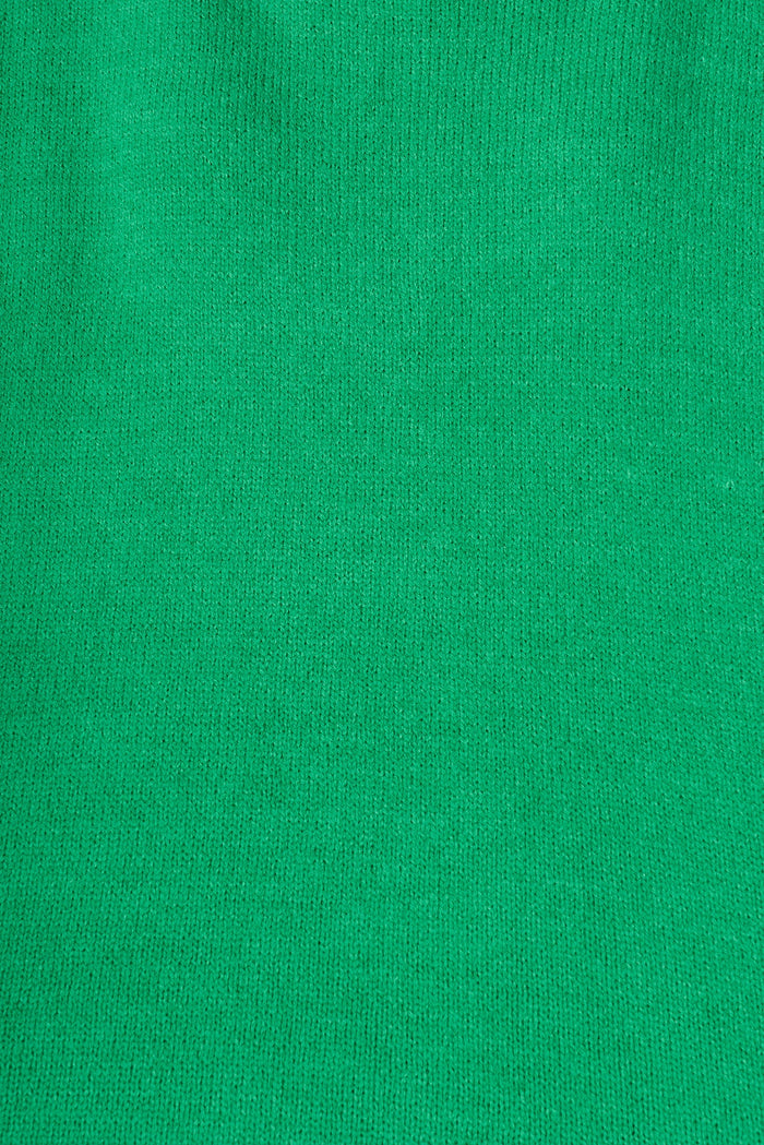 Gracelynn Knit In Green Wool Blend - fabric
