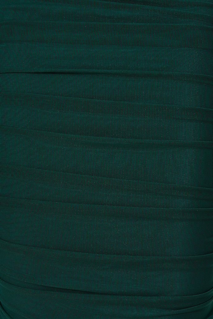 Luciela Midi Dress In Emerald - fabric