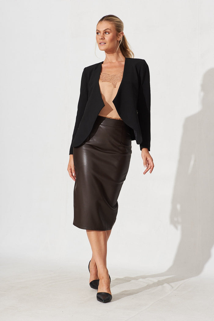 Patricia Blazer In Black - full length