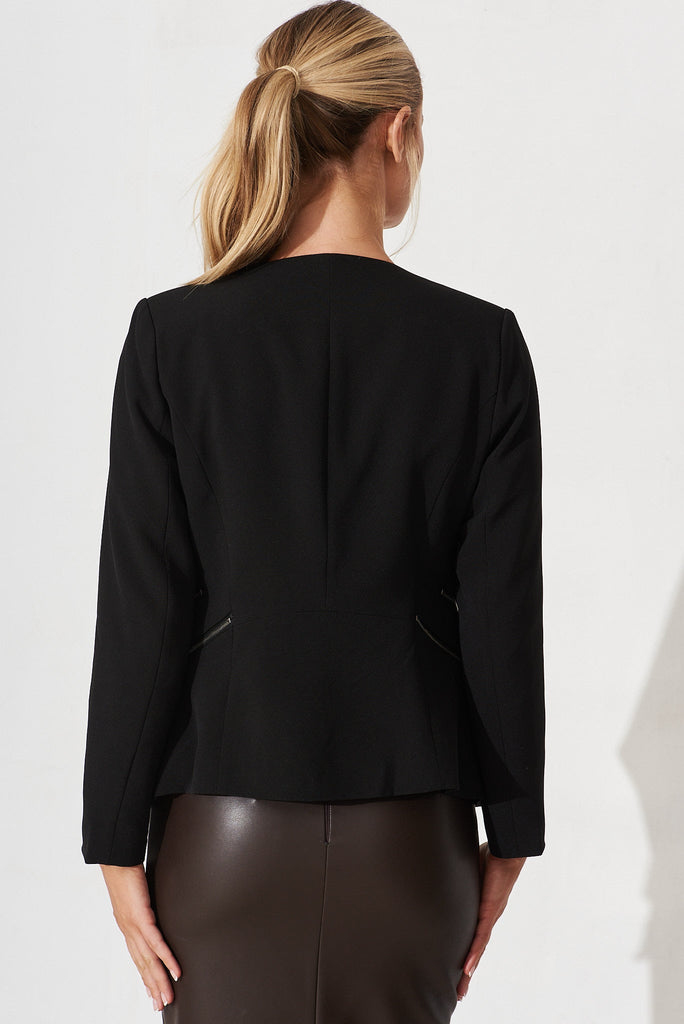 Patricia Blazer In Black - back