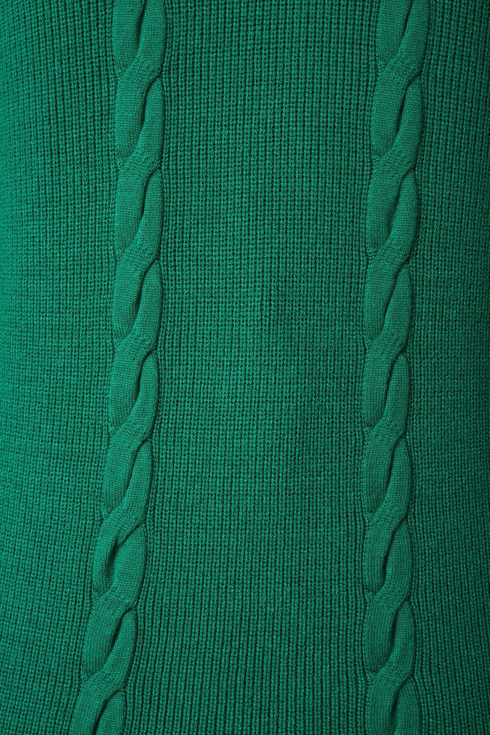 Alcorcon Knit In Green With Purple Stripe Wool Blend - St Frock (Dev)