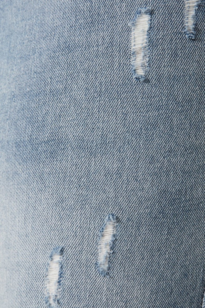 Chicago Ripped Jeans In Light Blue Denim - St Frock (Dev)
