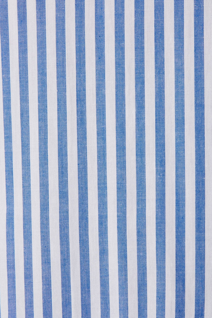 Tesha Maxi Dress In Blue Stripe Cotton - fabric