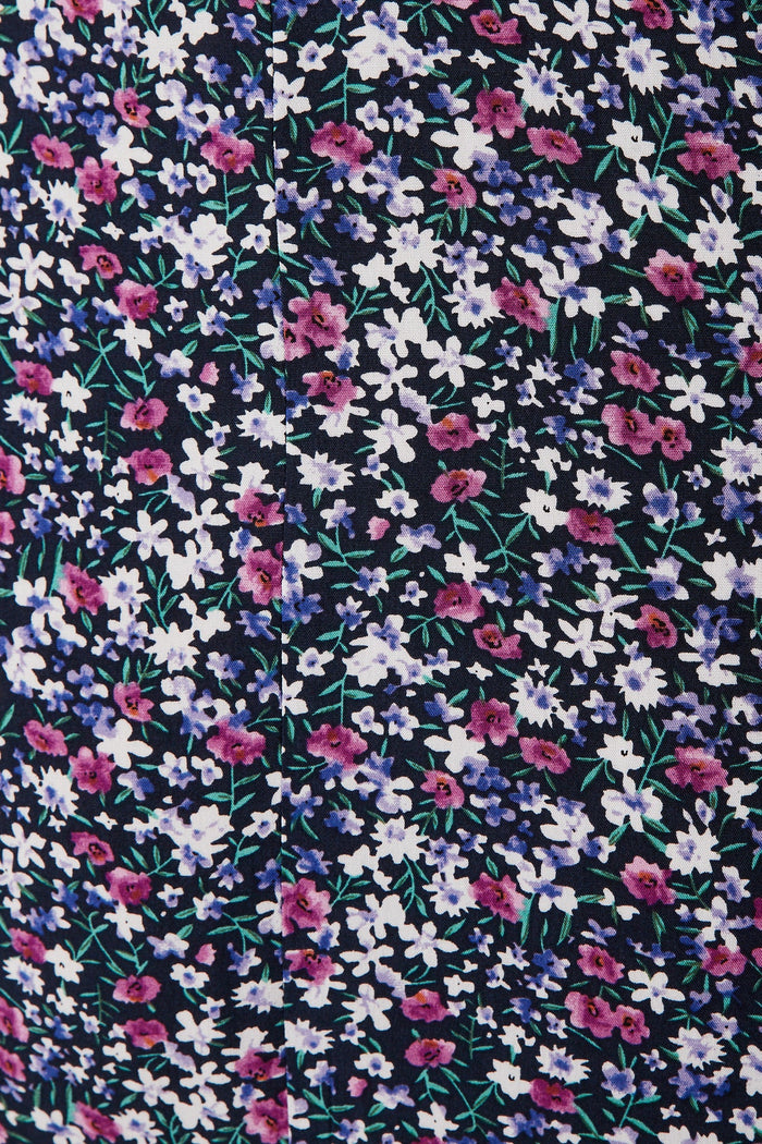 Sorrel Maxi Dress In Navy With Multi Floral - fabric