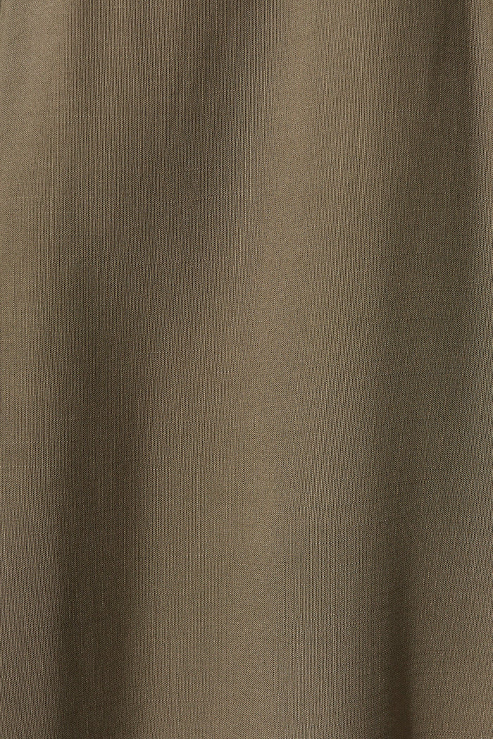 Mariah Pant Petite In Khaki - fabric