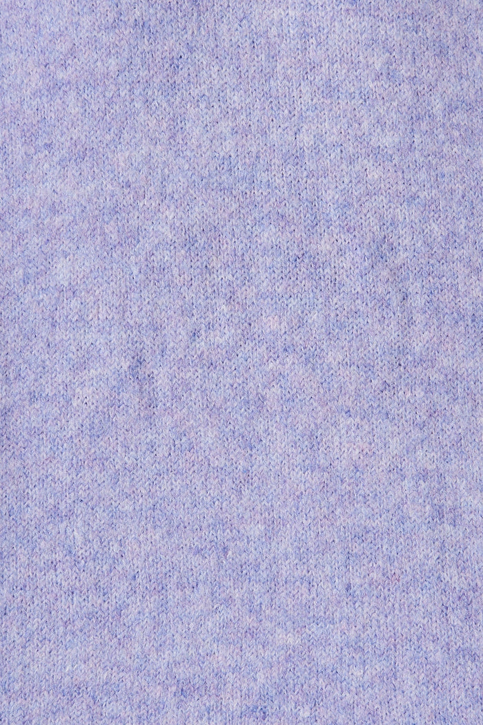Antonella Knit In Purple Marle Wool Blend - fabric
