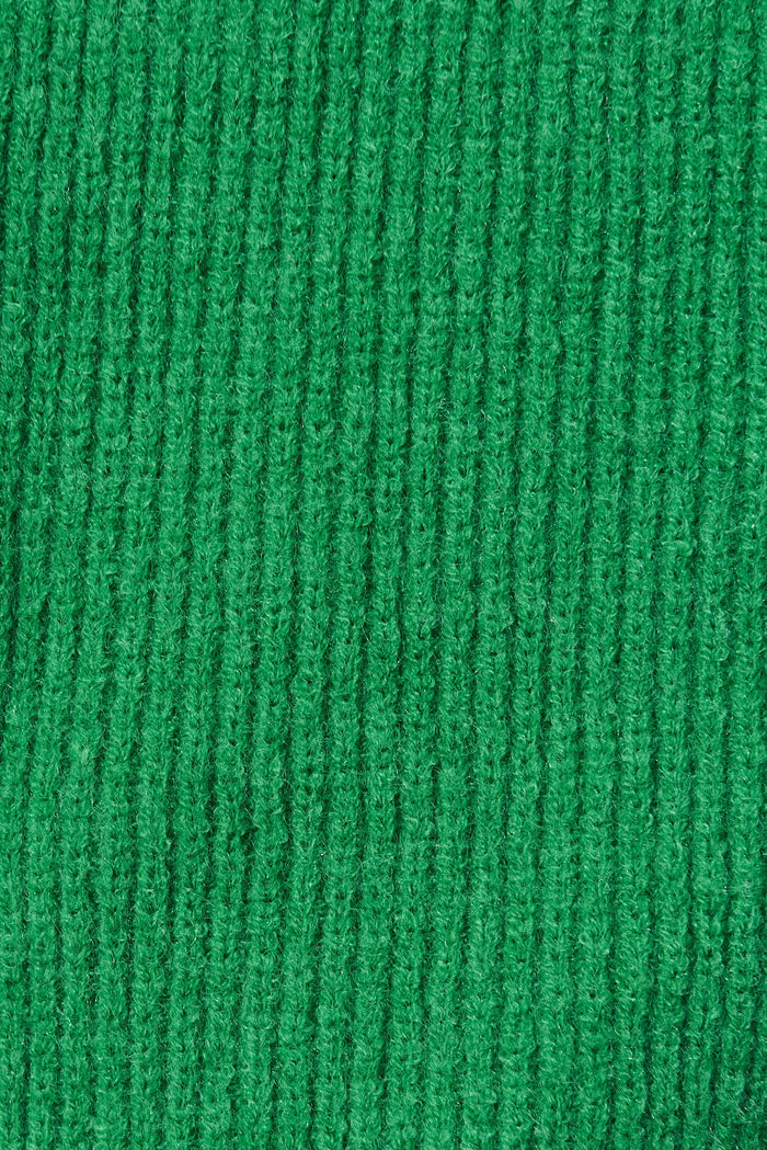 Lily Knit Dress In Green Cotton Blend - fabric