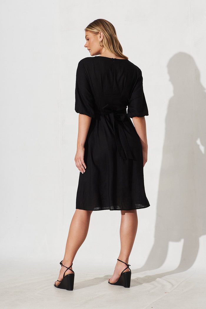 Fifi Dress In Black - back