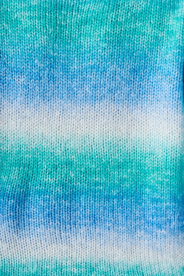 Bluestar Knit Cardigan In Mint With Blue Wool Blend - St Frock (Dev)