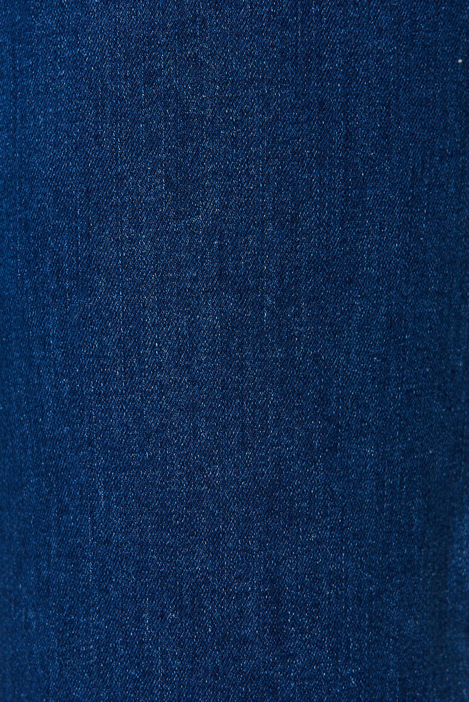 Waverley Denim In Dark Blue Cotton Blend - fabric