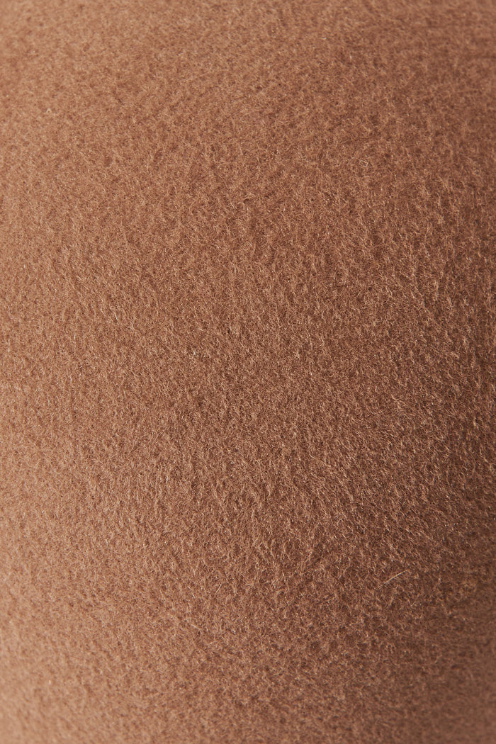 August + Delilah Strasbourg Hat In Light Brown Wool - fabric