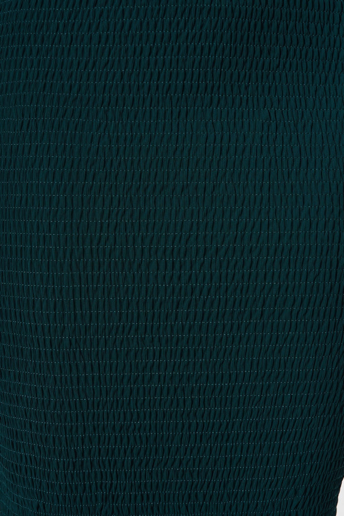 Bernadine Midi Dress In Emerald Green Chiffon - St Frock (Dev)