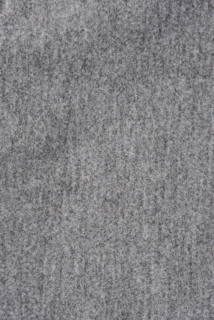 Moana Coat In Grey With Black Colourblock - fabric