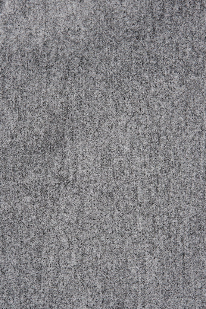 Moana Coat In Grey With Black Colourblock - fabric
