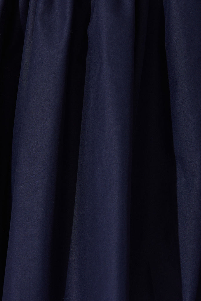 Blaire Shirt Dress In Navy - fabric