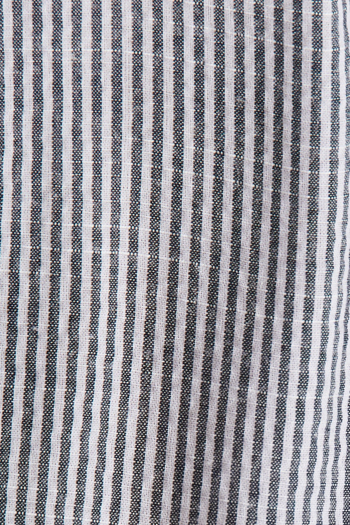 Aine Shirt Dress In Grey Stripe Cotton - St Frock (Dev)