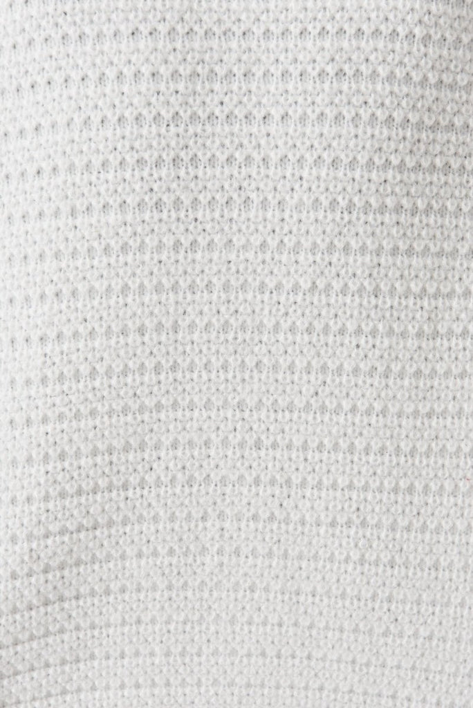 Cartagena Knit Jacket In White - St Frock (Dev)