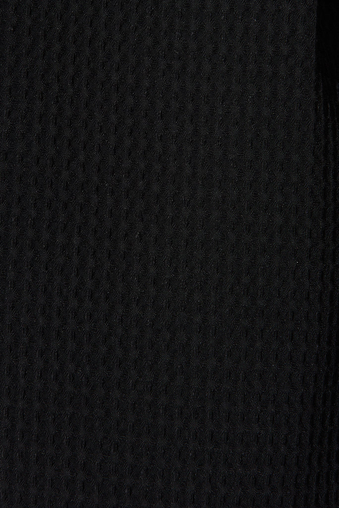 Lizbeth Dress In Textured Black - fabric