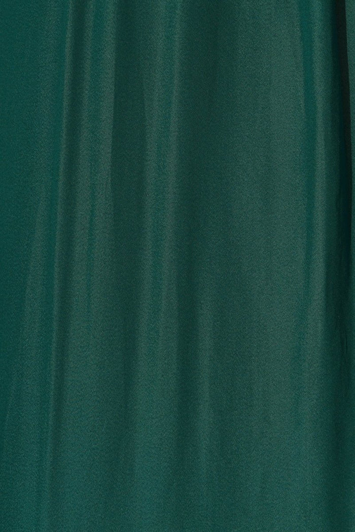 Clovelly Top In Green Satin - St Frock (Dev)