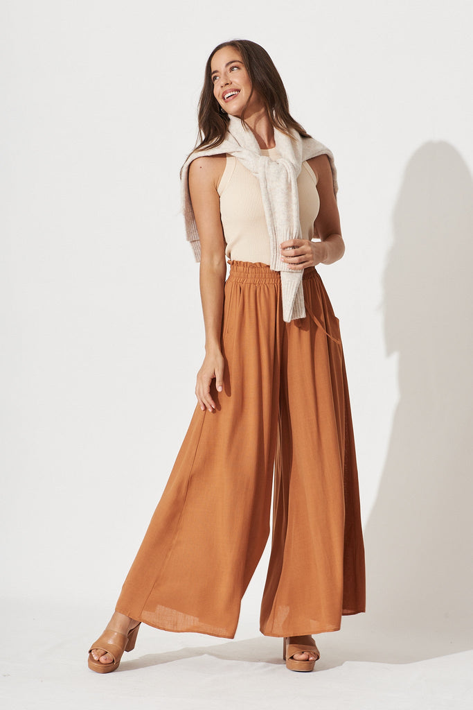Mariah Pants In Rust - full length