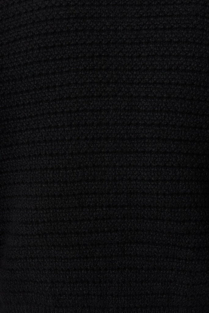 Cartagena Knit Jacket In Black - St Frock (Dev)