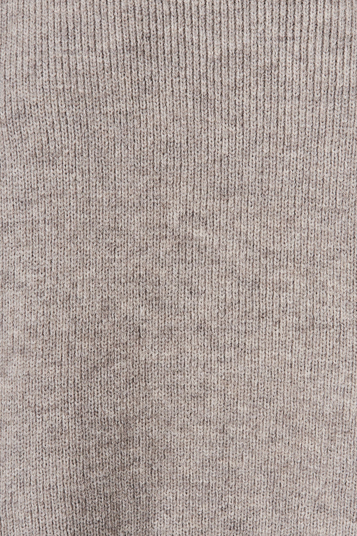 Winterberry Knit In Grey Wool Blend - fabric