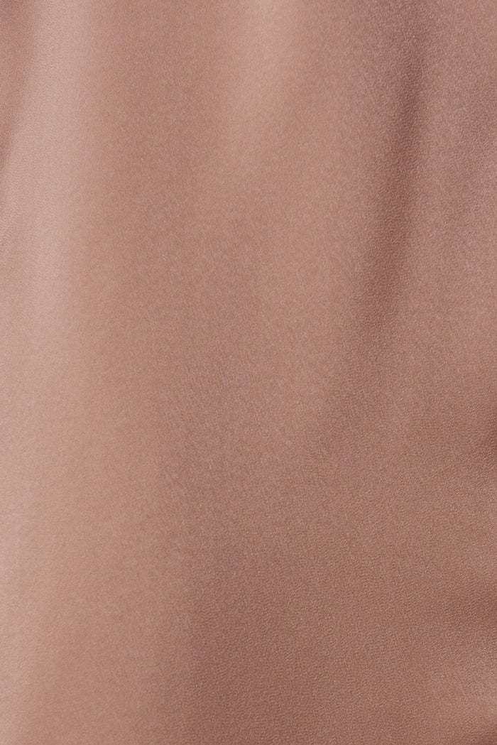Joyful Dress In Mocha Satin - fabric