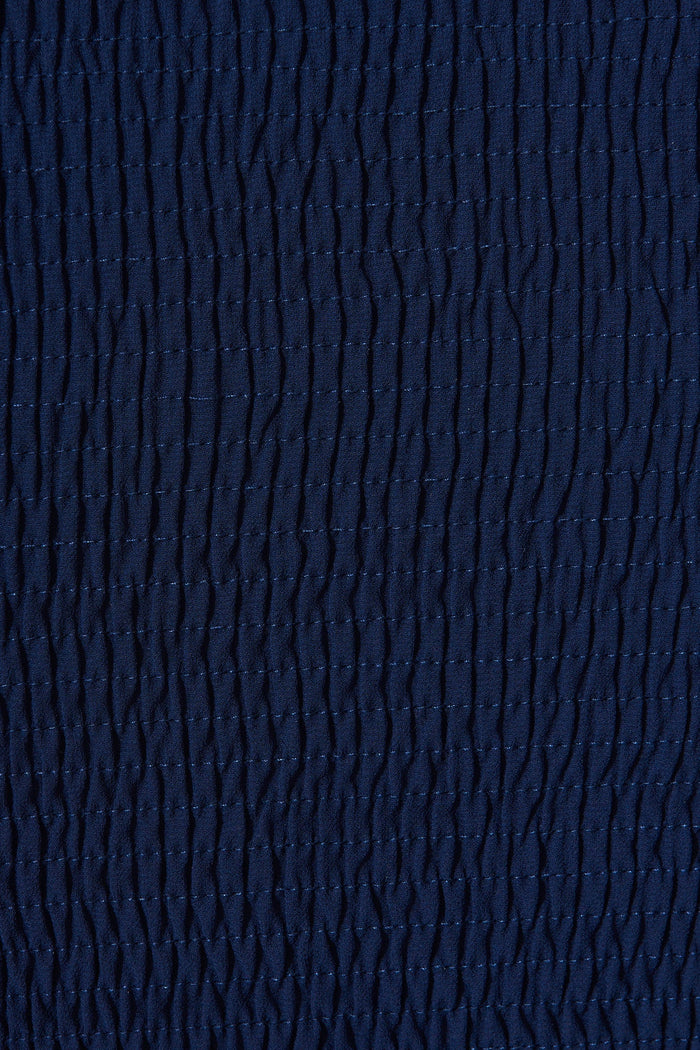 Aceline Midi Dress In Navy - fabric