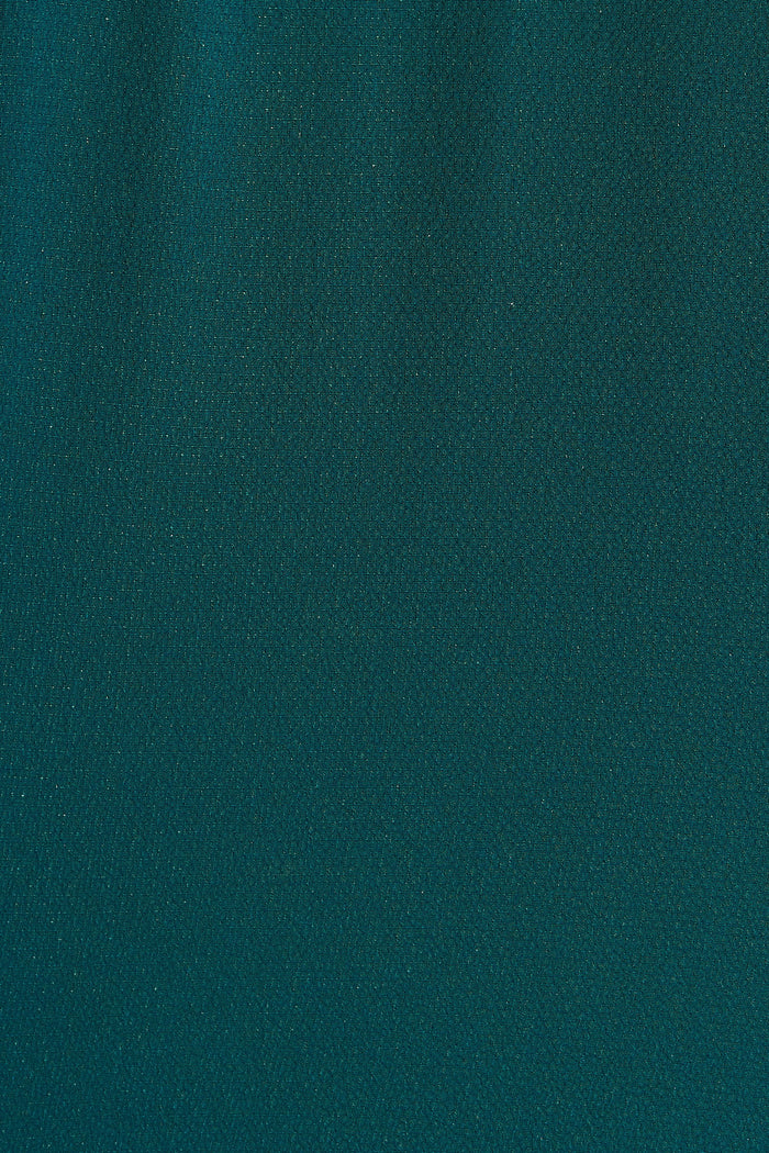 Viviani Zip Top In Teal - fabric