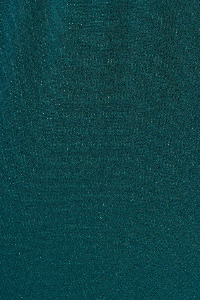 Viviani Zip Top In Teal - fabric