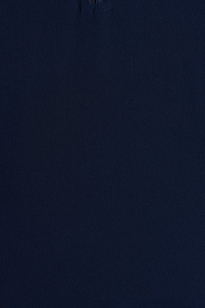 Viviani Zip Top In Navy - fabric
