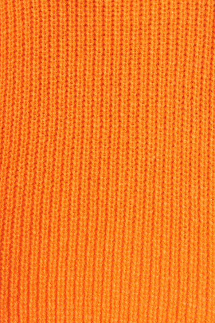 Tahira Knit In Orange Wool Blend - fabric