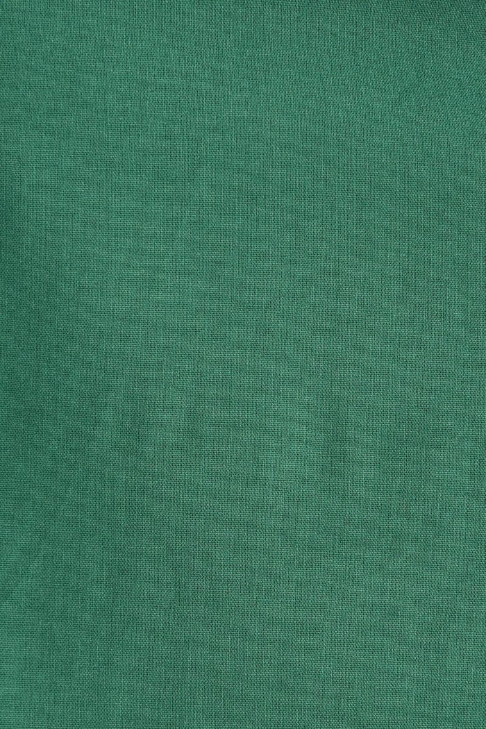 Castleton Midi Shirt Dress In Dark Green Linen - St Frock (Dev)