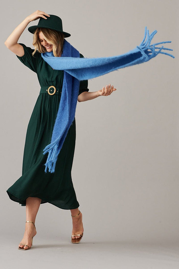 Barletta Midi Dress In Emerald Green - St Frock (Dev)