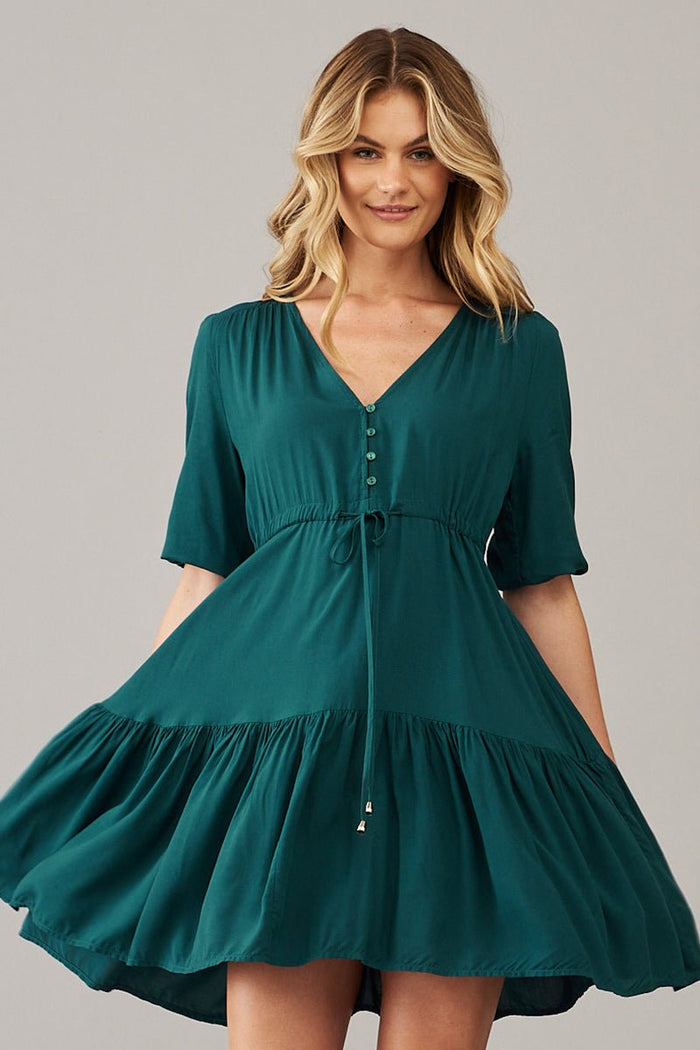 Apollo Dress In Emerald - St Frock (Dev)