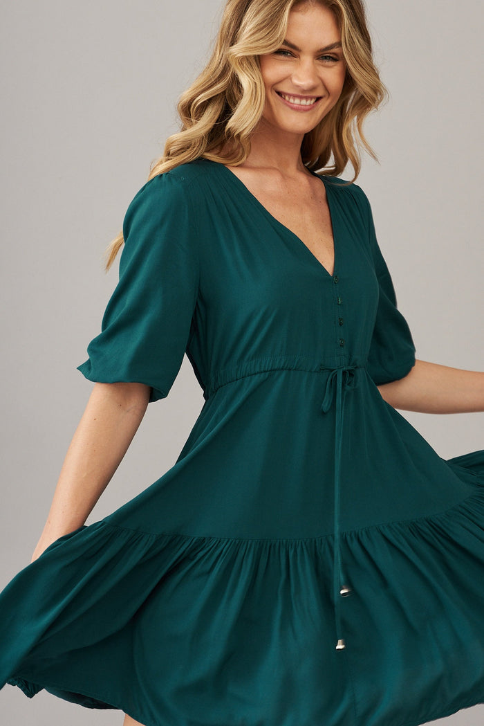 Apollo Dress In Emerald - St Frock (Dev)