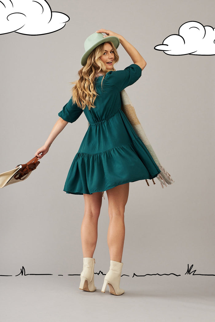 Apollo Dress In Emerald - St Frock (Dev)