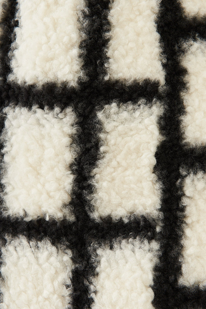 Vincenza Coat In Black And White Check - St Frock (Dev)