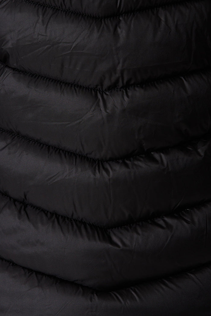 Arvon Puffer Jacket In Black - fabric