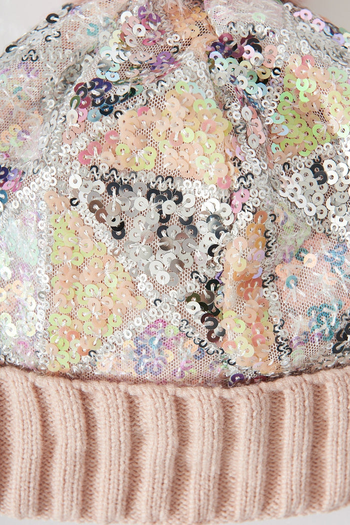 August + Delilah Grasse Beanie In Blush Sequin - St Frock (Dev)